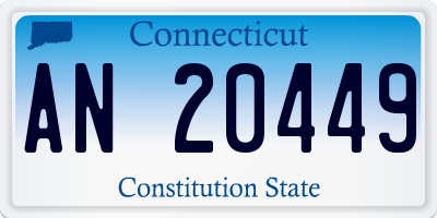 CT license plate AN20449
