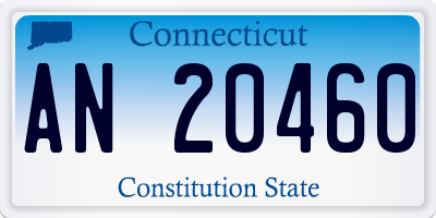CT license plate AN20460