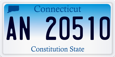 CT license plate AN20510