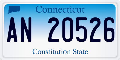 CT license plate AN20526