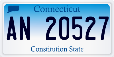 CT license plate AN20527