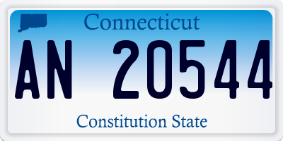 CT license plate AN20544