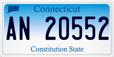 CT license plate AN20552