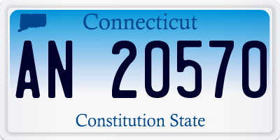 CT license plate AN20570