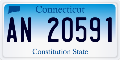 CT license plate AN20591