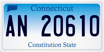 CT license plate AN20610