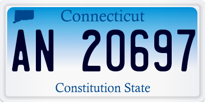 CT license plate AN20697