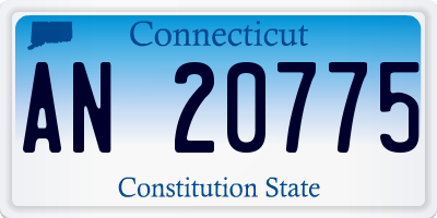 CT license plate AN20775