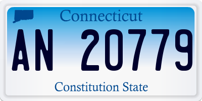 CT license plate AN20779