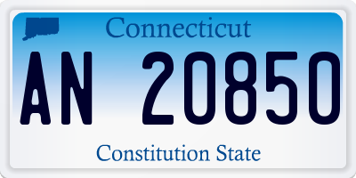 CT license plate AN20850