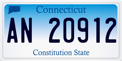 CT license plate AN20912