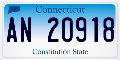 CT license plate AN20918