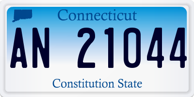 CT license plate AN21044