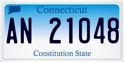 CT license plate AN21048