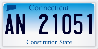 CT license plate AN21051