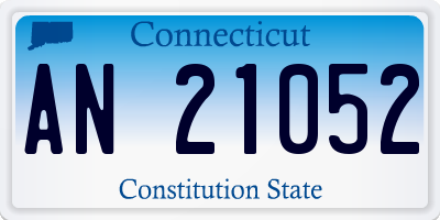 CT license plate AN21052