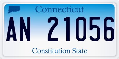 CT license plate AN21056