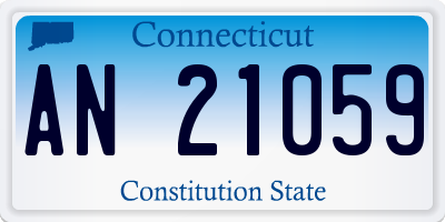 CT license plate AN21059
