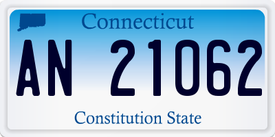 CT license plate AN21062