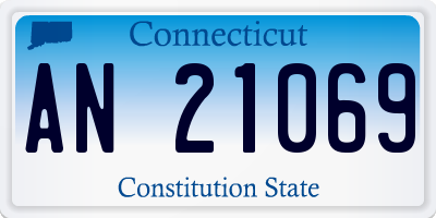 CT license plate AN21069