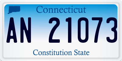 CT license plate AN21073