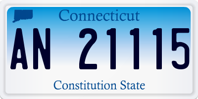 CT license plate AN21115