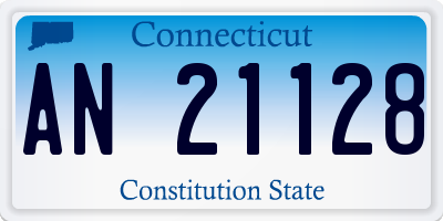 CT license plate AN21128