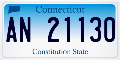 CT license plate AN21130