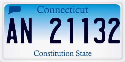 CT license plate AN21132