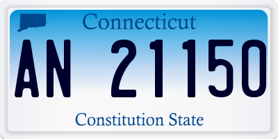 CT license plate AN21150