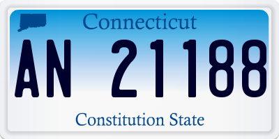 CT license plate AN21188