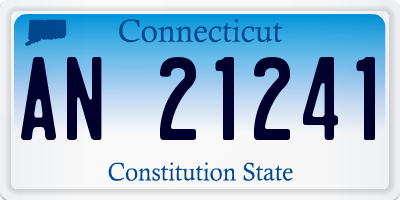 CT license plate AN21241