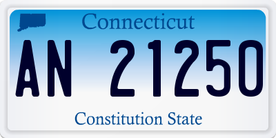 CT license plate AN21250