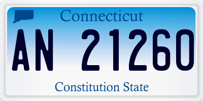 CT license plate AN21260