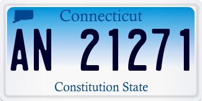CT license plate AN21271