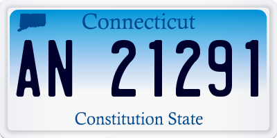 CT license plate AN21291