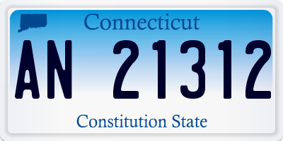 CT license plate AN21312