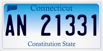 CT license plate AN21331