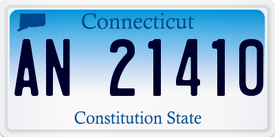 CT license plate AN21410