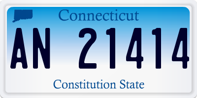 CT license plate AN21414