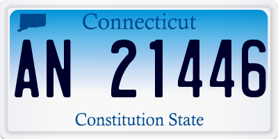 CT license plate AN21446