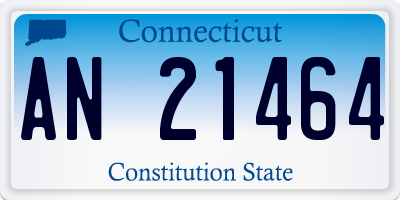CT license plate AN21464