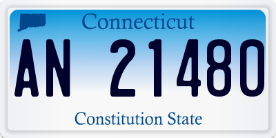 CT license plate AN21480