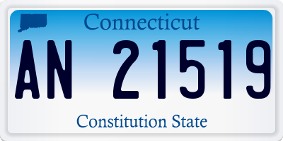 CT license plate AN21519