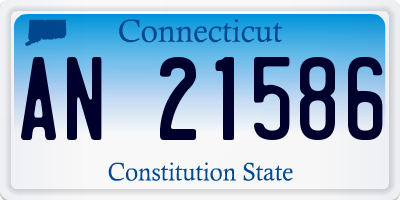 CT license plate AN21586
