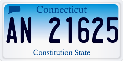 CT license plate AN21625