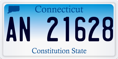 CT license plate AN21628