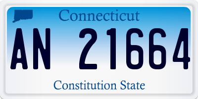 CT license plate AN21664