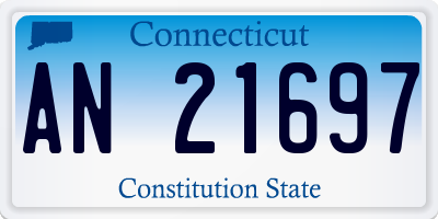 CT license plate AN21697