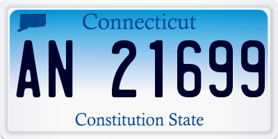 CT license plate AN21699